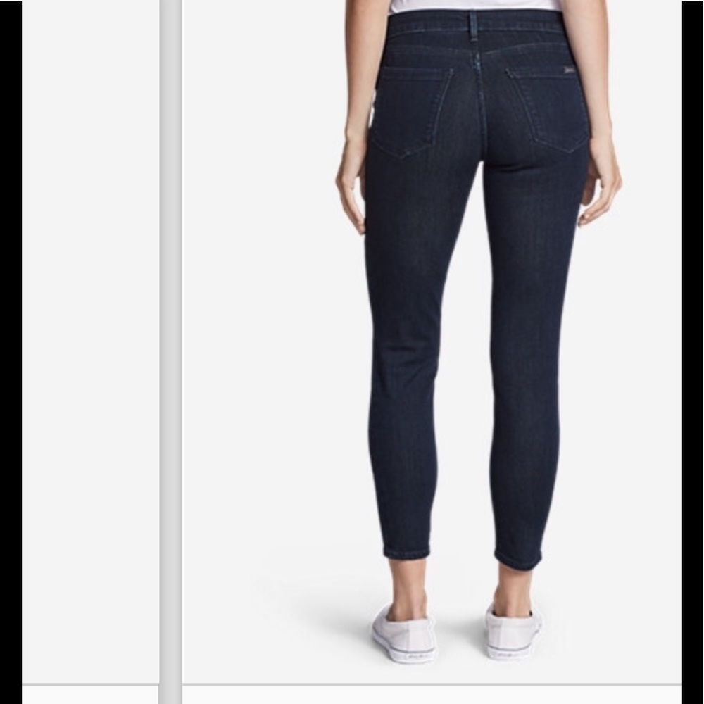Eddie Bauer Slightly Curvy Skinny Jeans Dark 8T - Picture 2 of 7